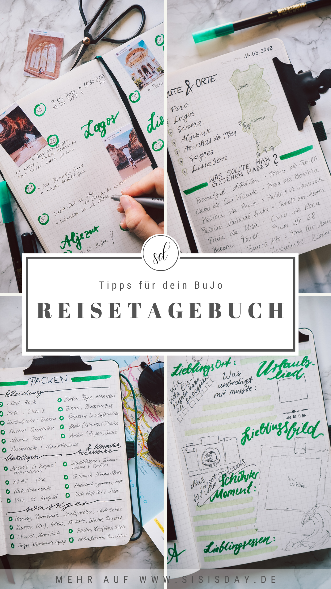 Tipps Für Euer Reisetagebuch - BuJo Update #2 - Sisisday